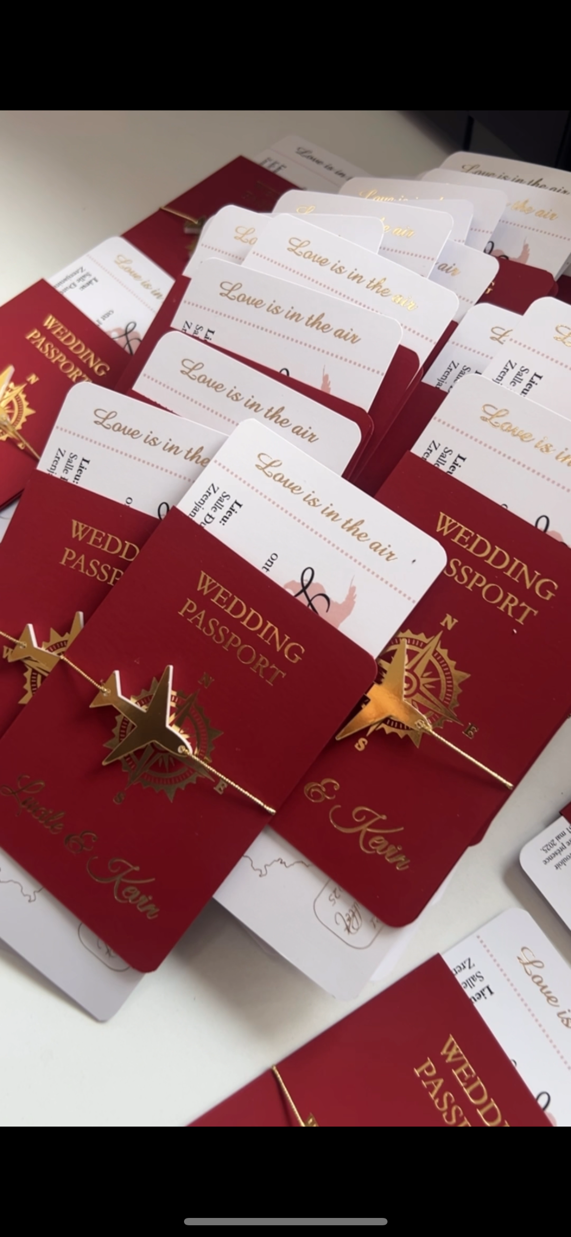 Boarding Pass Wedding Invitation model 11111