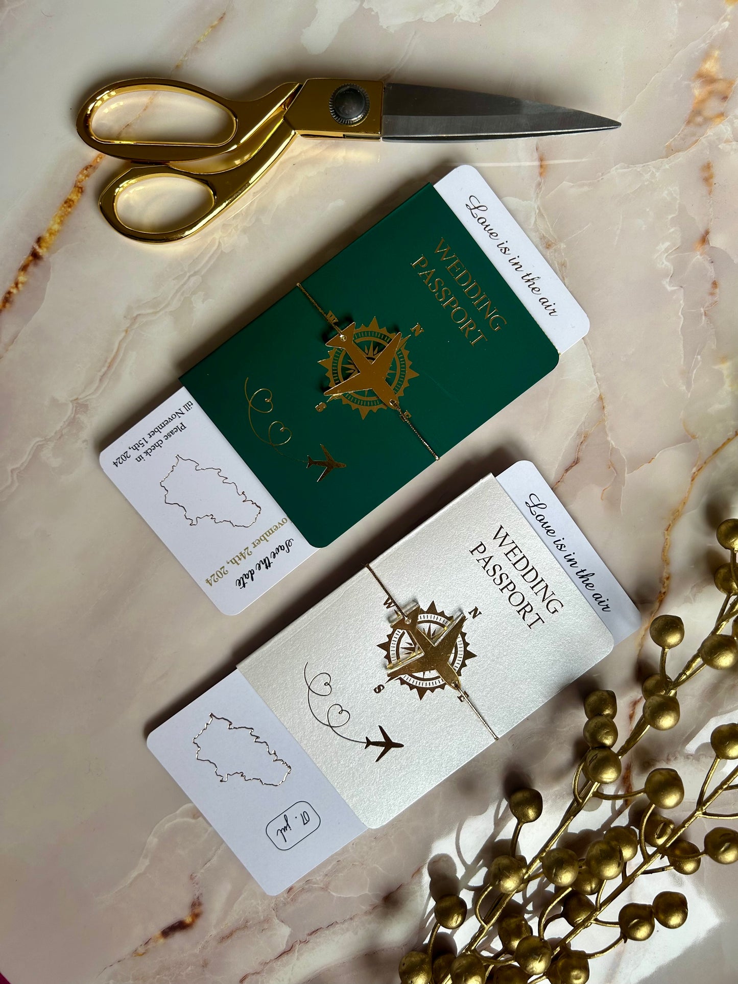 Birthday Boarding Pass Wedding Invitation