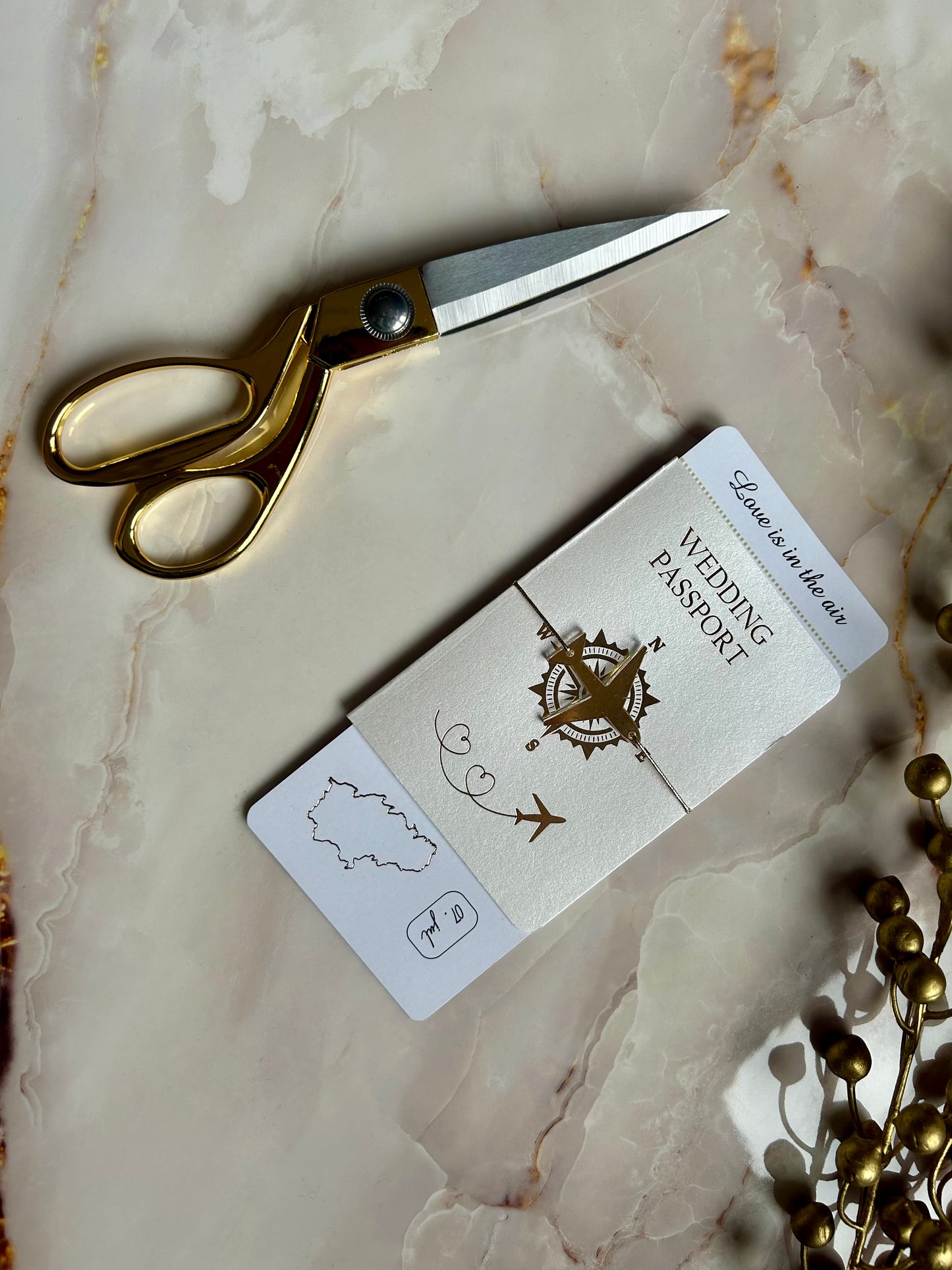 Birthday Boarding Pass Wedding Invitation