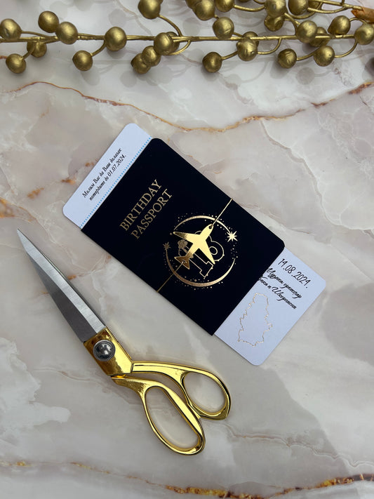 Birthday Boarding Pass Wedding Invitation