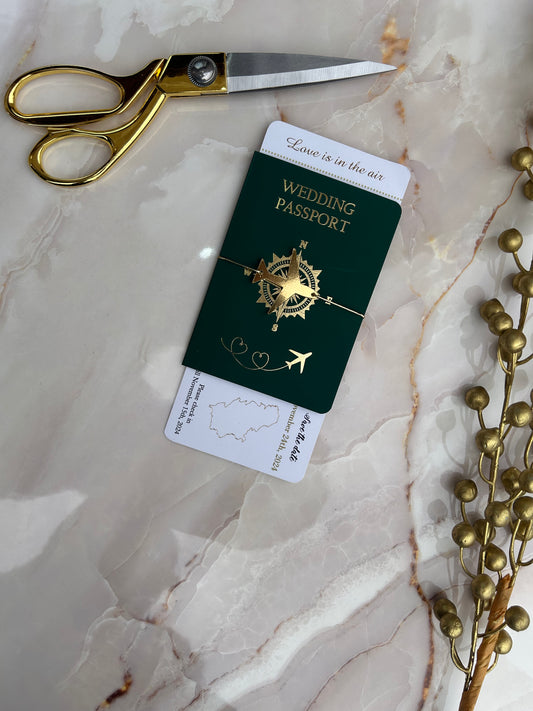 Boarding Pass Wedding Invitation
