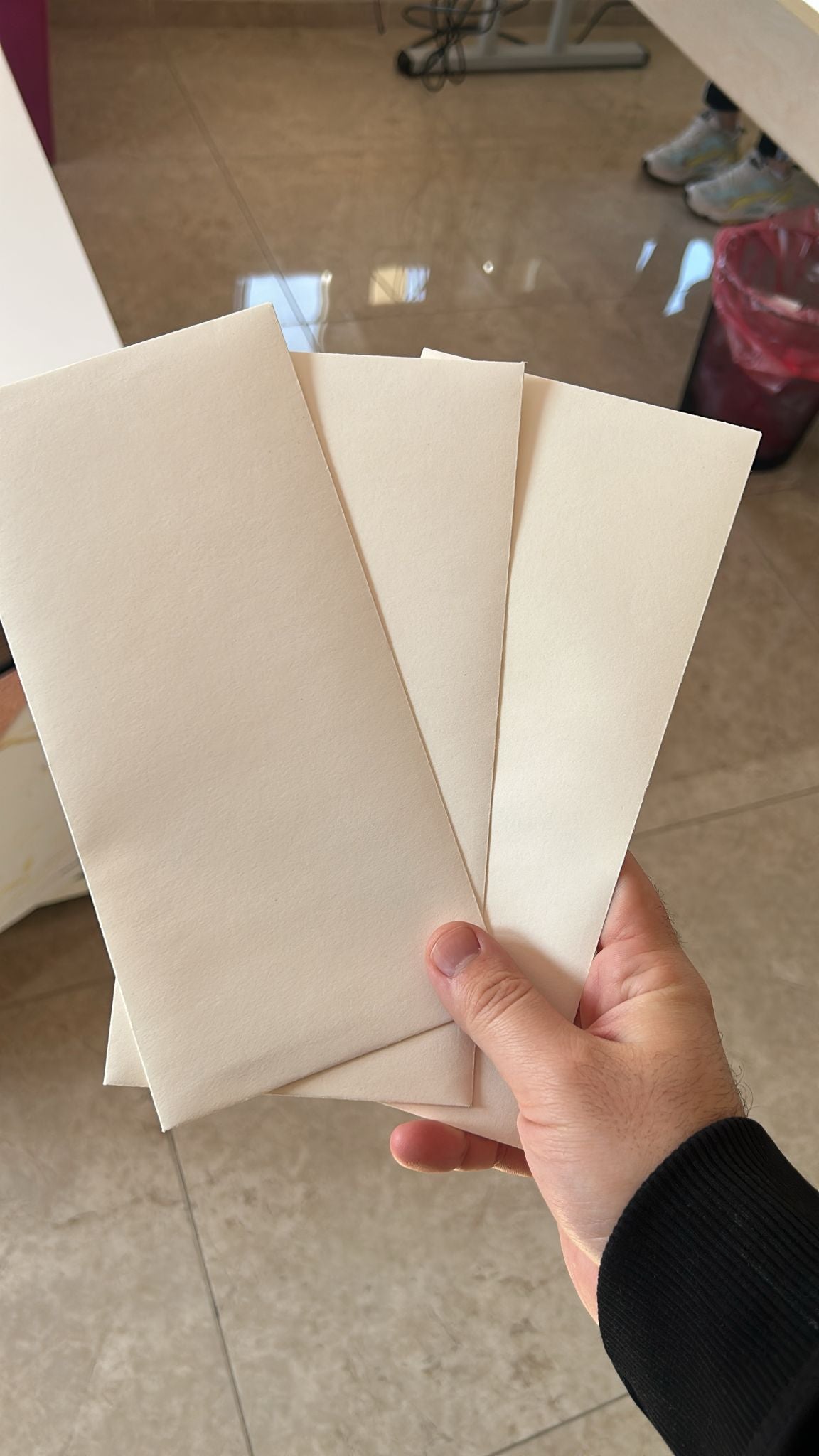 Envelope groom and bride